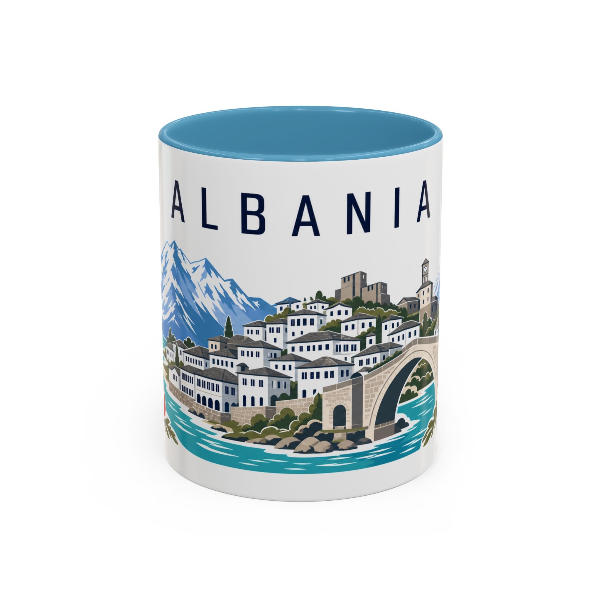 Albania Coffee Mug | Travel Souvenir Accent Mug | Country Gift Ceramic Cup 11oz 15oz