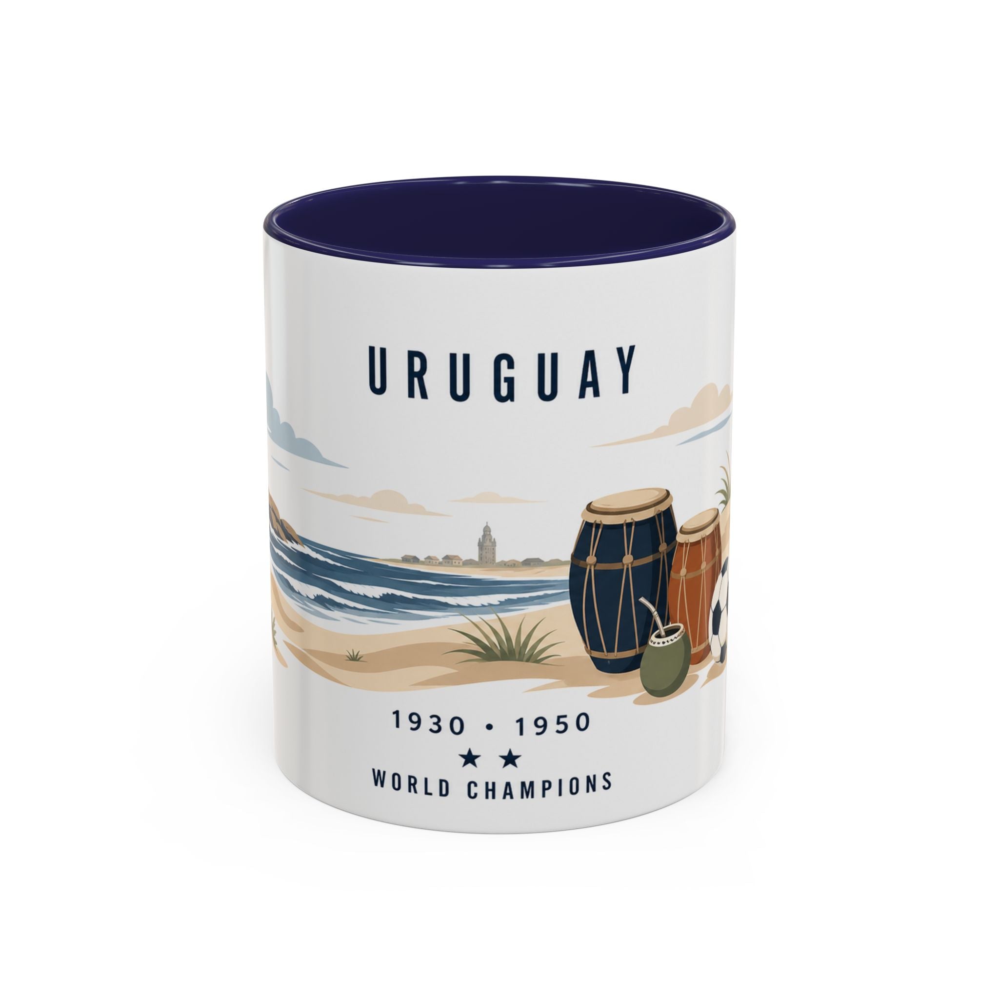 Uruguay World Champions Mug | Two Time Soccer Champion Gift | Uruguayan Football Fan Cup | 1930 1950 | 11oz 15oz Accent Mug