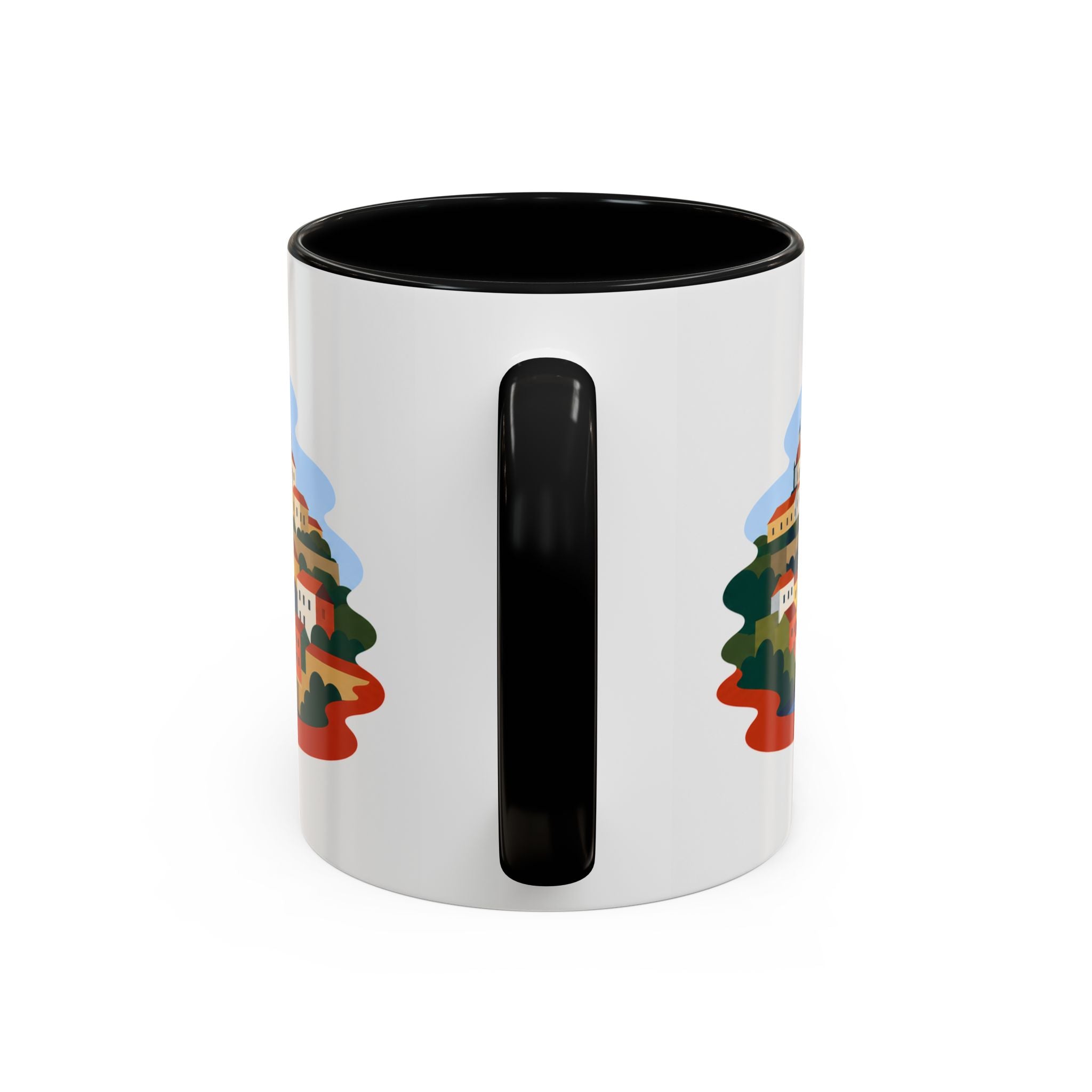 Porto Coffee Mug | Travel Destination Souvenir Gift | Accent Color Ceramic 11oz 15oz