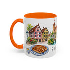 Nuremberg Illustrated Travel Mug | City Souvenir Accent Coffee Mug | 11oz 15oz Ceramic Cup