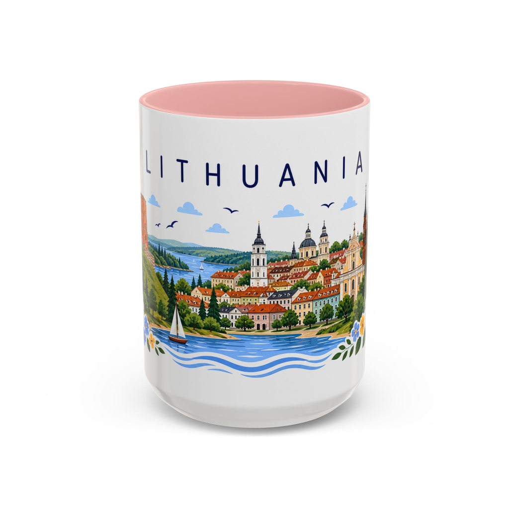 Lithuania Coffee Mug | Travel Souvenir Accent Mug | Place Gift Ceramic Cup 11oz 15oz