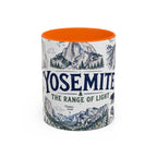 Yosemite National Park Coffee Mug | Hiking Camping Nature Gift | Accent Color Ceramic 11oz 15oz