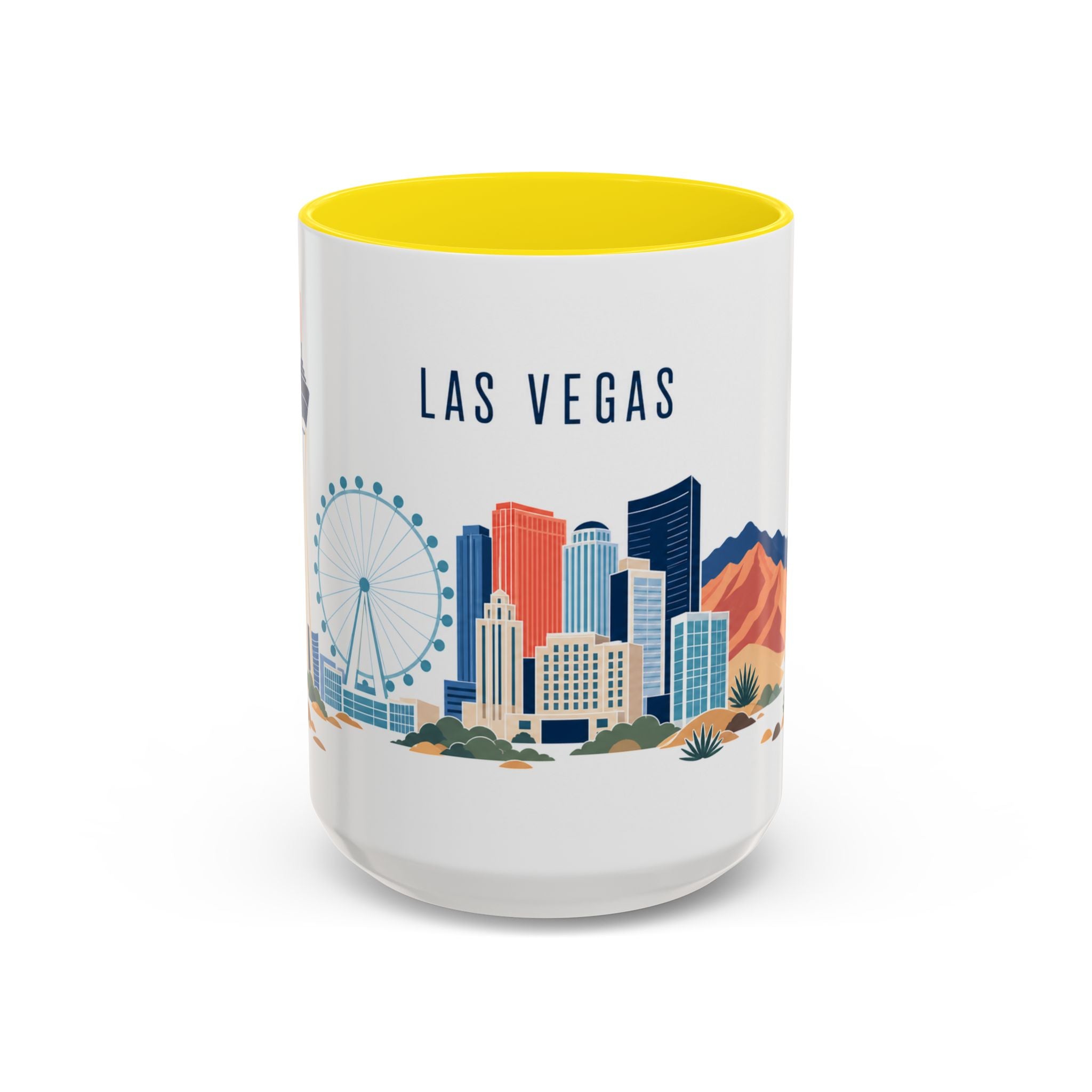 Las Vegas Coffee Mug | United States Travel Souvenir | Porcelain Decal City Gift | 11oz 15oz Accent Mug