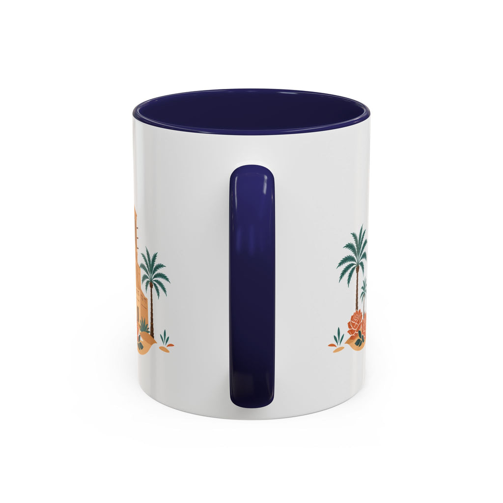Abu Dhabi Coffee Mug | United Arab Emirates Travel Souvenir | Porcelain Decal City Gift | 11oz 15oz Accent Mug