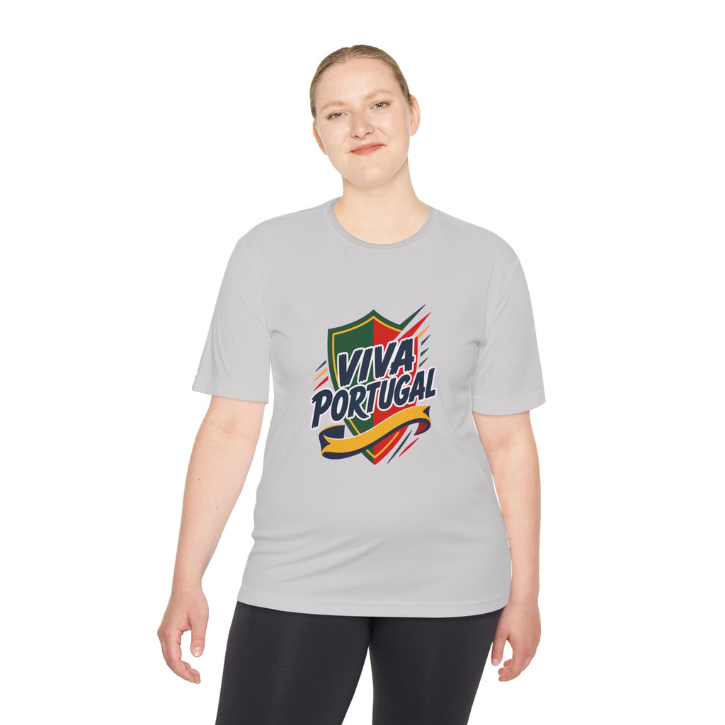 Portugal Soccer T Shirt, Viva Portugal Tee, World Football Fan Shirt, Moisture Wicking Sport Tee
