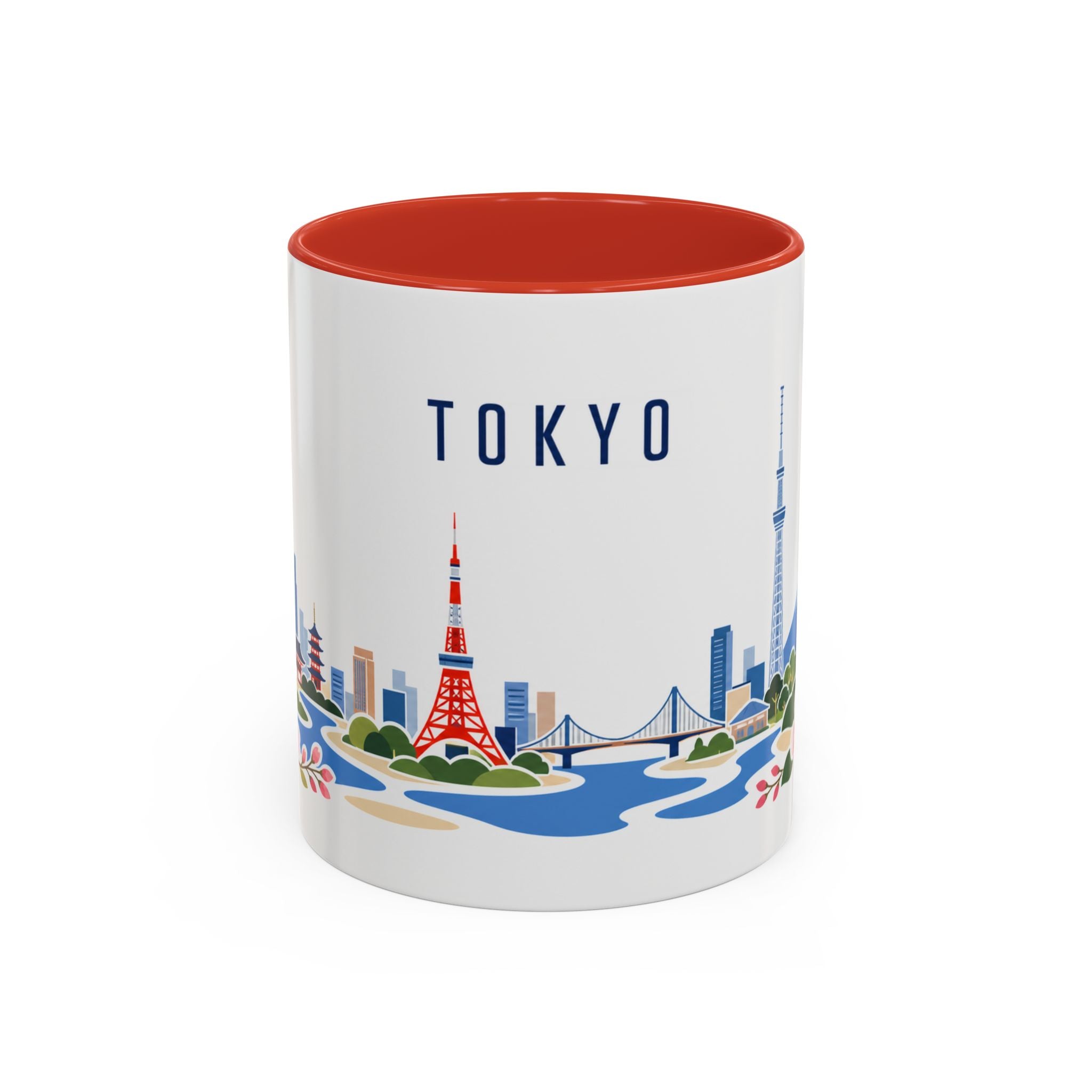 Tokyo Coffee Mug | Japan Travel Souvenir | Porcelain Decal City Gift | 11oz 15oz Accent Mug