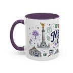 Mexico City Coffee Mug | Mexico Souvenir Travel Gift | Accent Color Ceramic 11oz 15oz