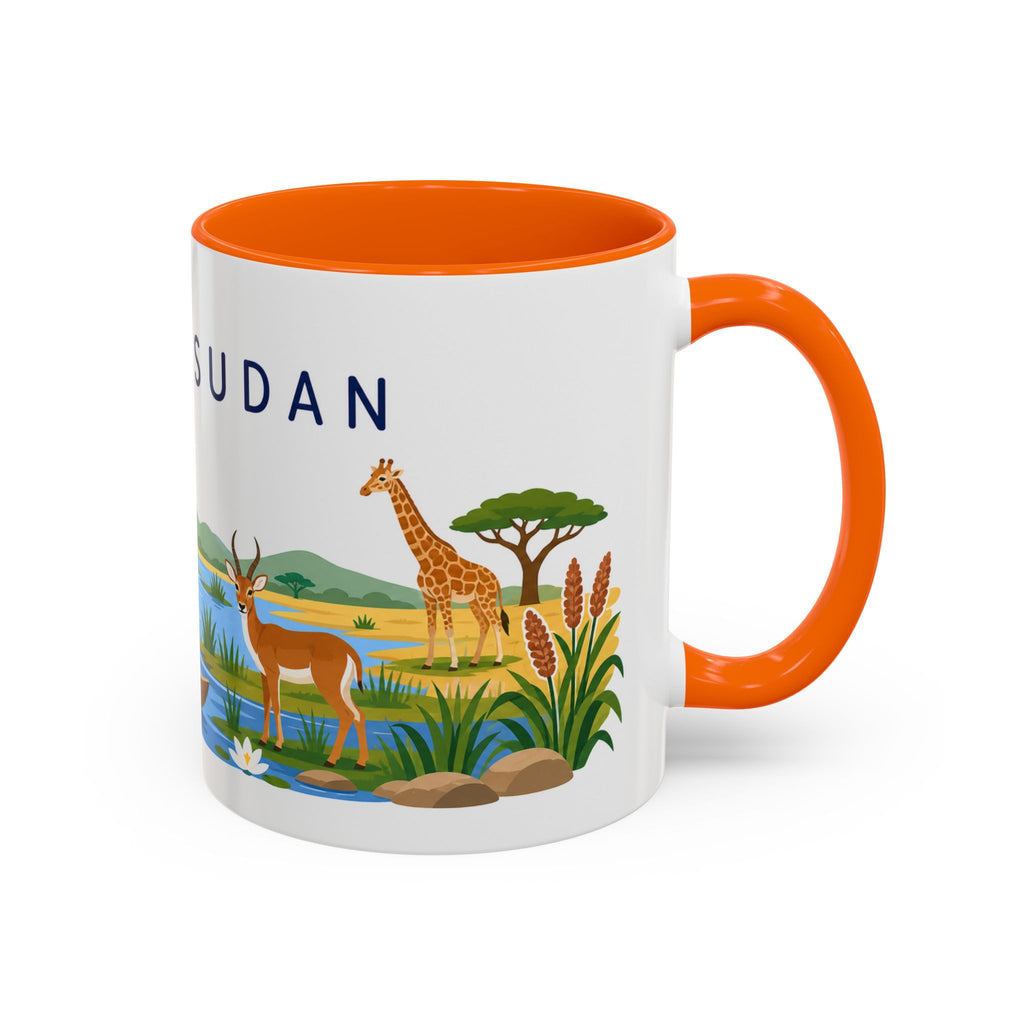 South Sudan Coffee Mug | Travel Souvenir Accent Mug | Country Gift Ceramic Cup 11oz 15oz