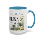 South Carolina State Mug | Botanical Map Accent Cup (11oz 15oz)