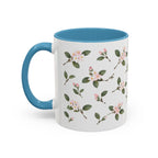 Massachusetts Mayflower Mug, State Flower Floral Coffee Cup, 11oz Botanical Gift