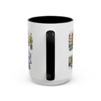 Ghent Illustrated Travel Mug | City Souvenir Accent Coffee Mug | 11oz 15oz Ceramic Cup
