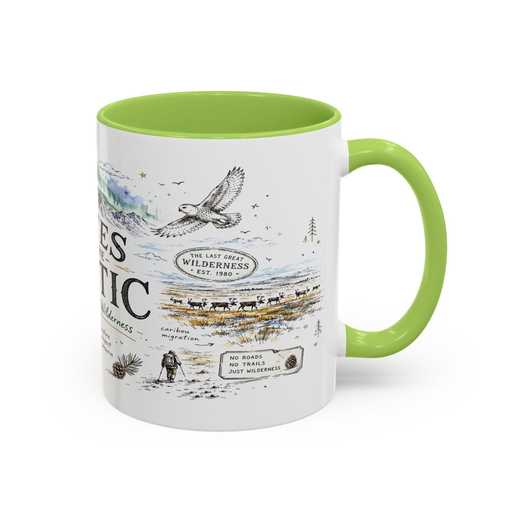 Gates of the Arctic National Park Coffee Mug | Alaska Arctic Wilderness Gift | Accent Color Ceramic 11oz 15oz