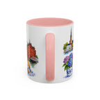 Hamburg Illustrated Travel Mug | City Souvenir Accent Coffee Mug | 11oz 15oz Ceramic Cup
