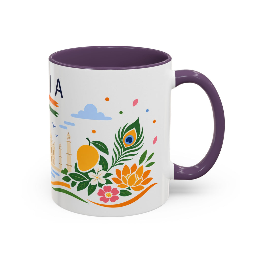 India Coffee Mug | Travel Souvenir Accent Mug | Country Gift Ceramic Cup 11oz 15oz