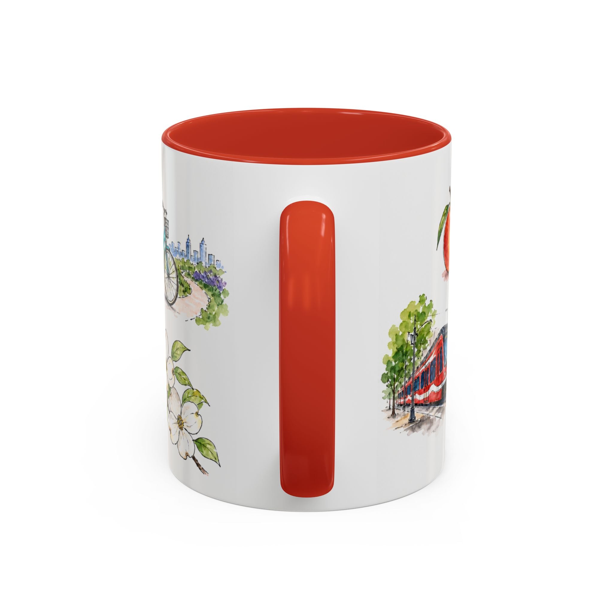 Atlanta Illustrated Travel Mug | City Souvenir Accent Coffee Mug | 11oz 15oz Ceramic Cup