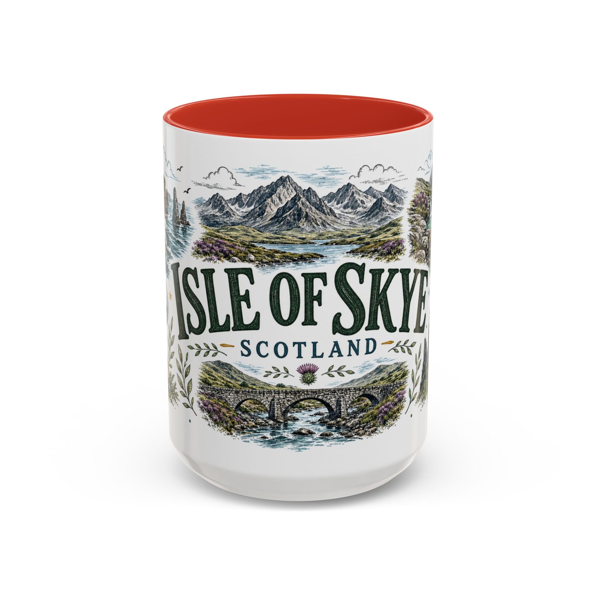 Isle of Skye Mug, Scotland Travel Souvenir, Bucket List Gift, Accent Ceramic Coffee Mug 11oz 15oz