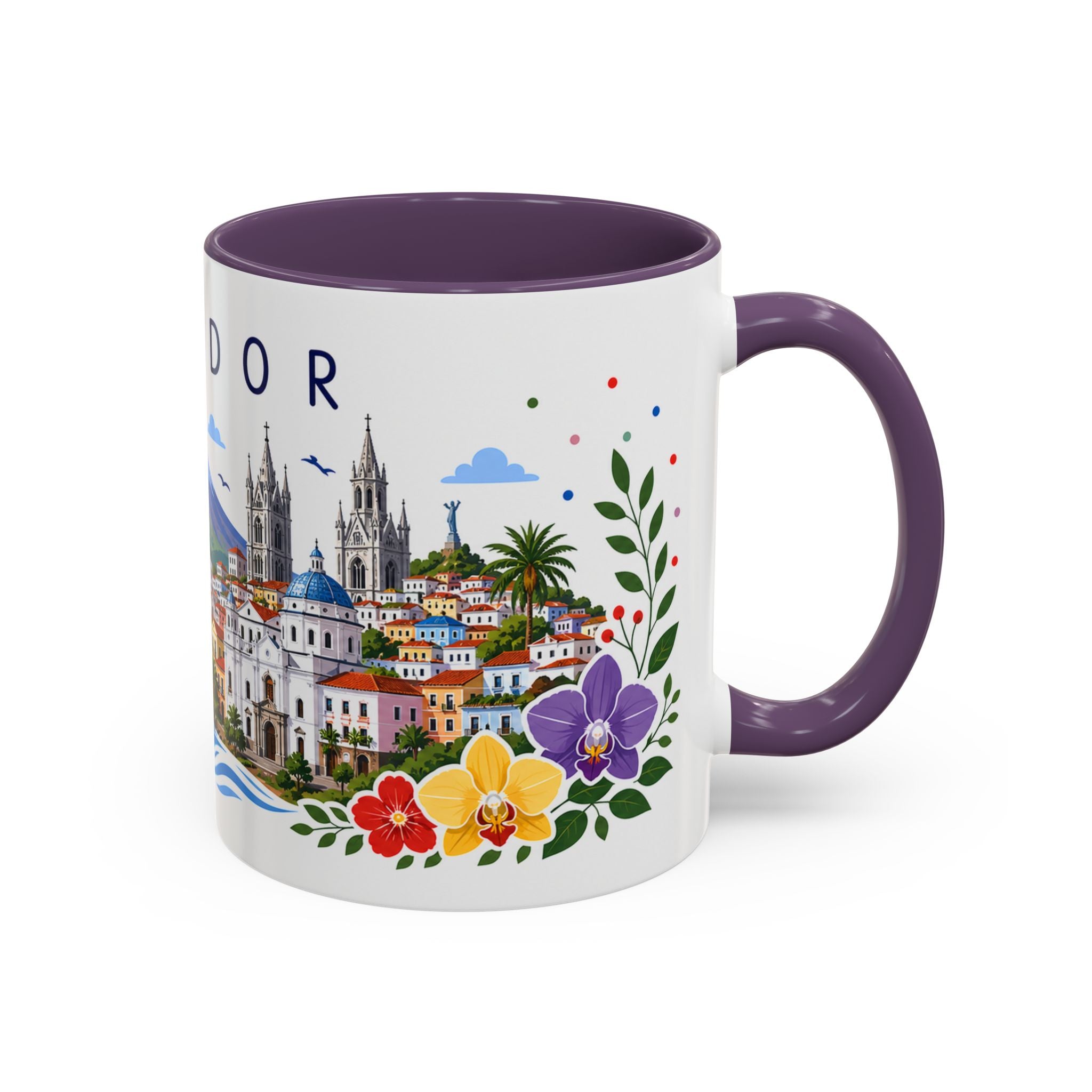 Ecuador Coffee Mug | Travel Souvenir Accent Mug | Place Gift Ceramic Cup 11oz 15oz