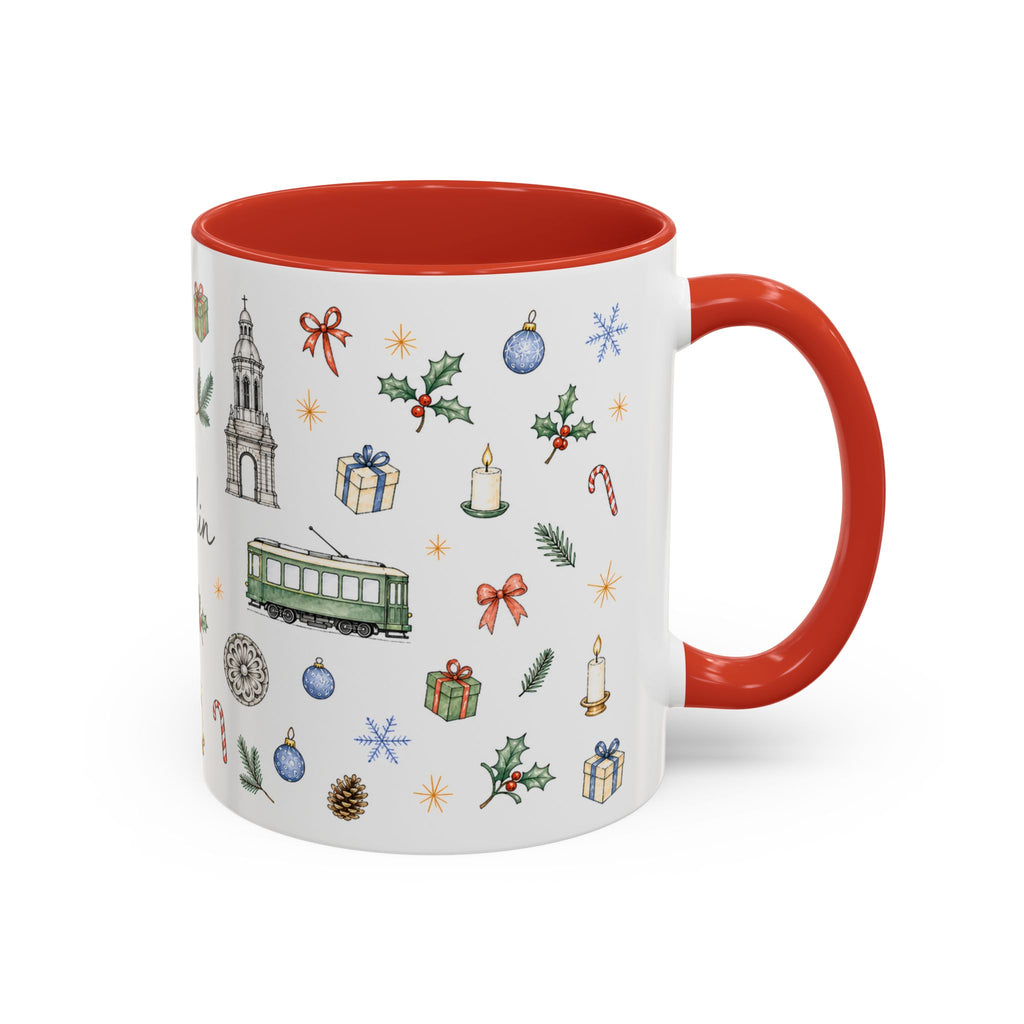 Dublin Christmas Mug | Watercolor City Souvenir, Holiday Travel Gift (11oz/15oz)