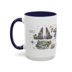 Bali Coffee Mug | Indonesia Souvenir Travel Gift | Accent Color Ceramic 11oz 15oz