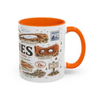 Arches Coffee Mug | National Park Hiking Utah Gift | Accent Color Ceramic 11oz 15oz