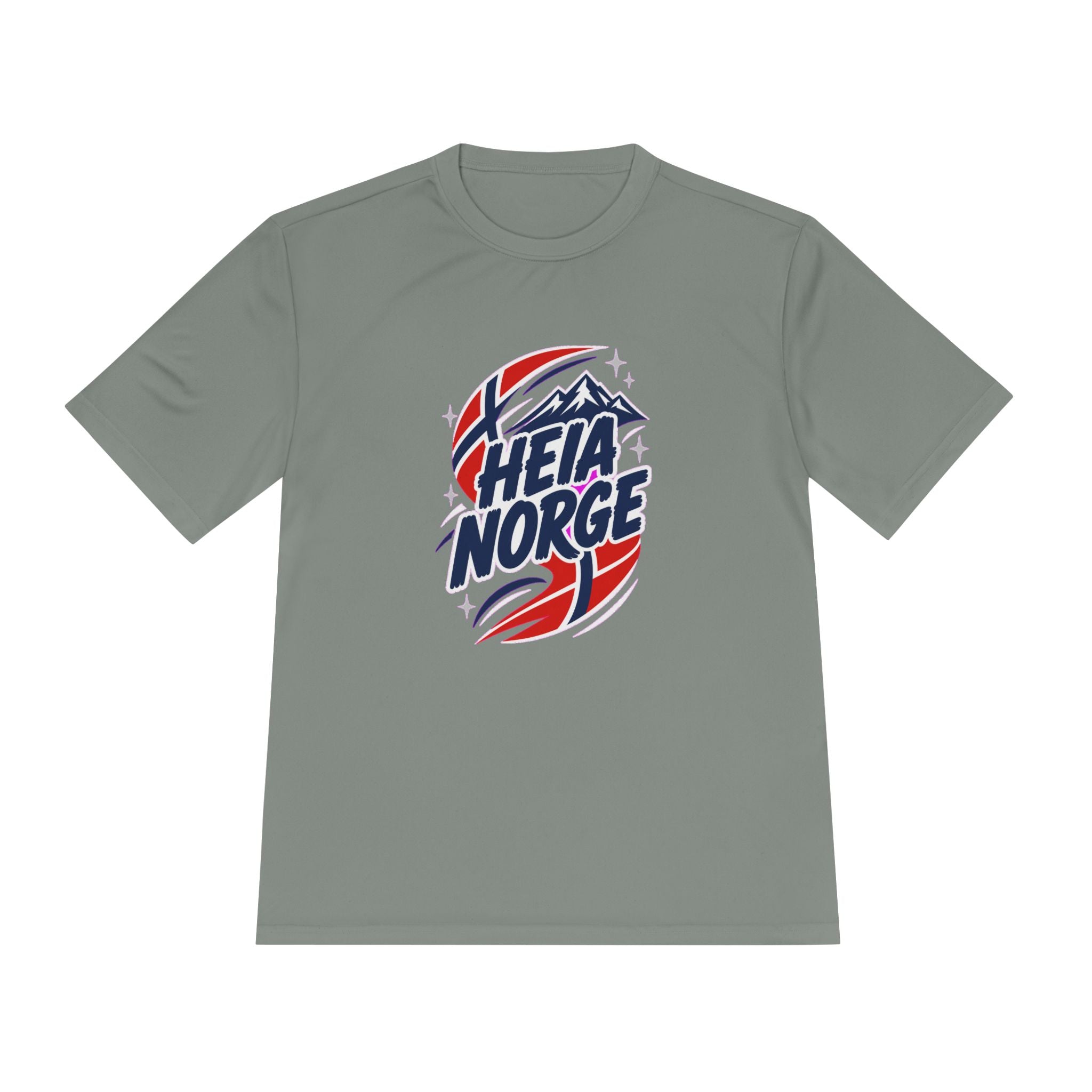 Norway Fan T-Shirt, Heia Norge Sport Tee, Moisture Wicking Performance Shirt