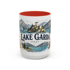 Lake Garda Mug, Italy Travel Souvenir, Bucket List Gift, Accent Ceramic Coffee Mug 11oz 15oz