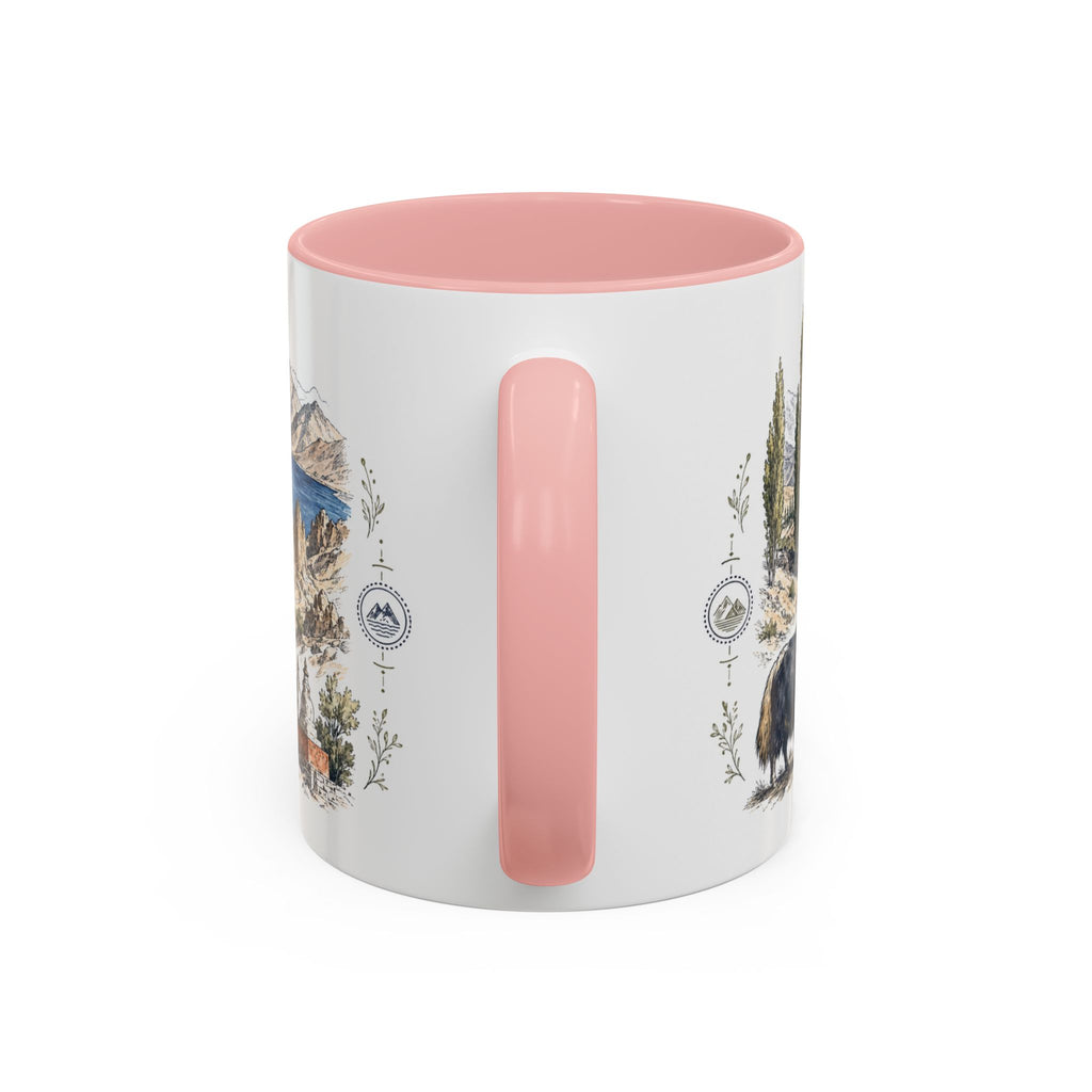 Ladakh Mug, India Travel Souvenir, Bucket List Gift, Accent Ceramic Coffee Mug 11oz 15oz