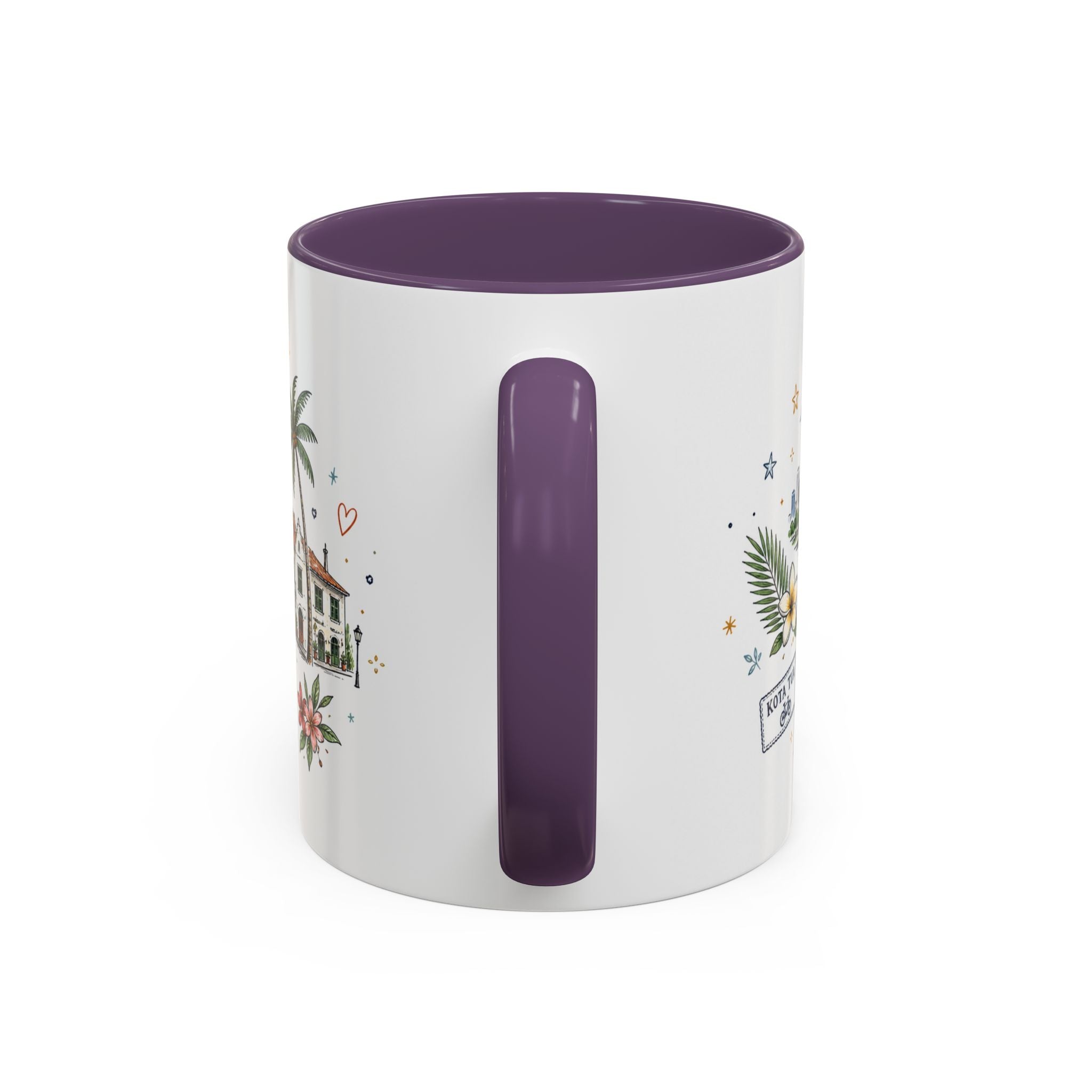 Jakarta Coffee Mug | Indonesia Souvenir Travel Gift | Accent Color Ceramic 11oz 15oz