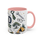 Dad The Legend Coffee Mug | Father's Day Gift for Dad | Accent Color Ceramic 11oz 15oz