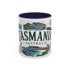Tasmania Coffee Mug | Travel Destination Souvenir Gift | Accent Color Ceramic 11oz 15oz