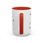Seattle Christmas Mug | Watercolor Travel Souvenir | Holiday Gift | Accent Ceramic Coffee Cup 11oz 15oz