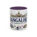 Bangalore Coffee Mug | India Souvenir Travel Gift | Accent Color Ceramic 11oz 15oz