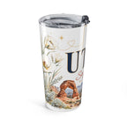 Utah State Flower 20oz Tumbler | Sego Lily Botanical State Flower Gift | Insulated Stainless Steel Travel Cup
