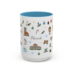 Munich Christmas Mug | Watercolor City Souvenir, Travel Gift (11oz/15oz)