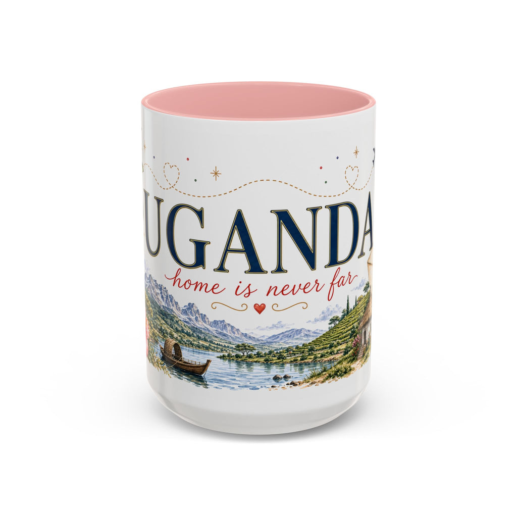 Uganda Home Country Mug | Moving Away Gift | Long Distance Friendship | 11 oz 15 oz Accent Mug