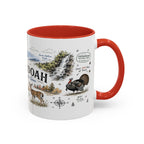 Shenandoah National Park Coffee Mug | Virginia Blue Ridge Hiking Autumn Gift | Accent Color Ceramic 11oz 15oz