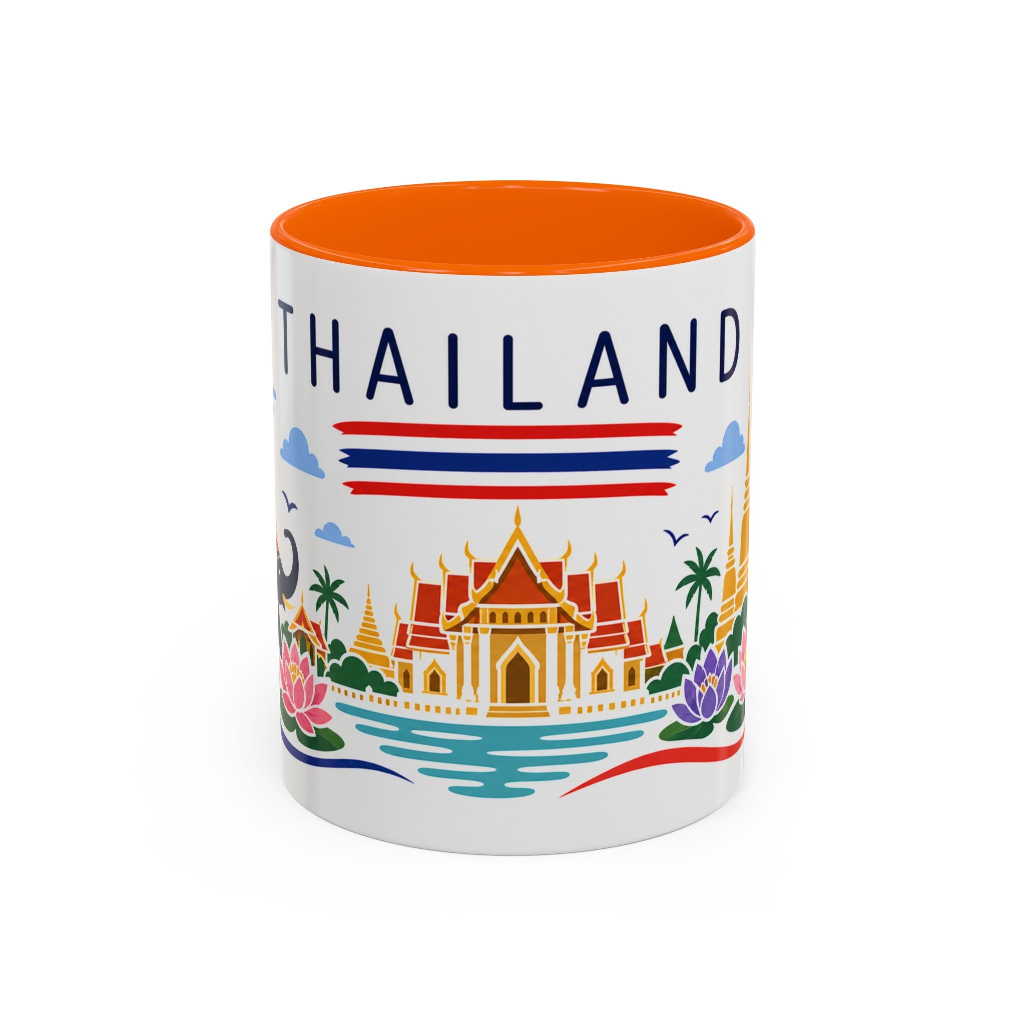 Thailand Coffee Mug | Travel Souvenir Accent Mug | Country Gift Ceramic Cup 11oz 15oz