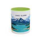 Lake Clark National Park Coffee Mug | Solid Color Block Park Souvenir | 11oz 15oz Accent Mug