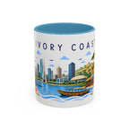 Ivory Coast Coffee Mug | Travel Souvenir Accent Mug | Place Gift Ceramic Cup 11oz 15oz