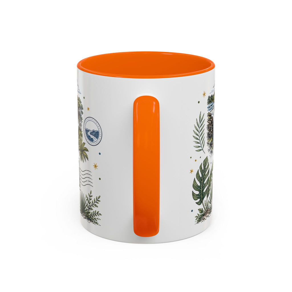Victoria Falls Coffee Mug | Travel Destination Souvenir Gift | Accent Color Ceramic 11oz 15oz