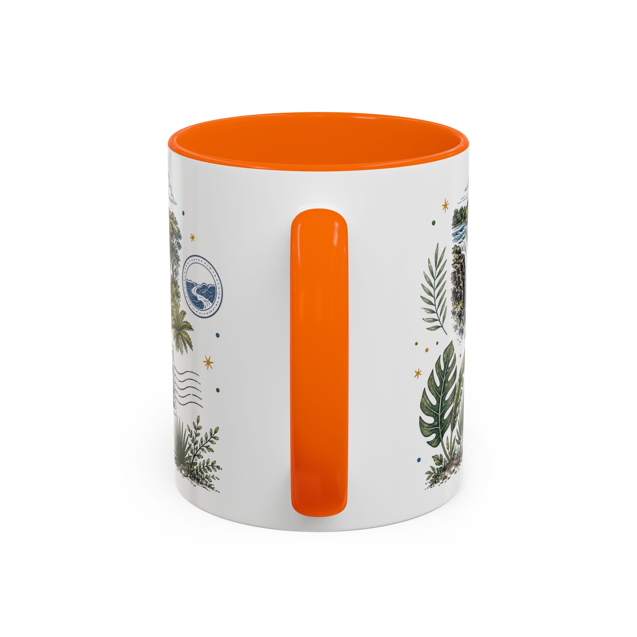 Victoria Falls Coffee Mug | Travel Destination Souvenir Gift | Accent Color Ceramic 11oz 15oz