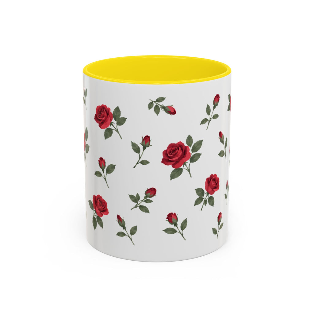 Oklahoma Oklahoma Rose Mug, State Flower Floral Coffee Cup, 11oz Botanical Gift