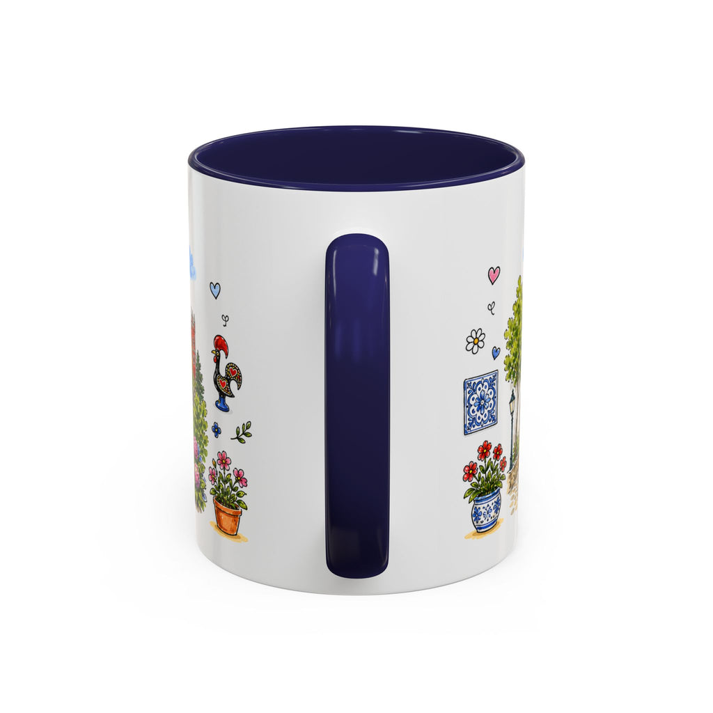 Sintra Illustrated Travel Mug | Portugal Souvenir Accent Coffee Mug | 11oz 15oz Ceramic Cup