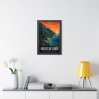 American Samoa National Park Framed Poster | Vintage Travel Wall Art | Black Walnut White Frame | 16x24 20x30