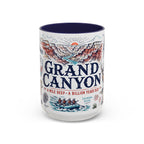 Grand Canyon National Park Coffee Mug | Hiking Camping Nature Gift | Accent Color Ceramic 11oz 15oz