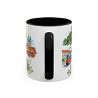 Graz Illustrated Travel Mug | City Souvenir Accent Coffee Mug | 11oz 15oz Ceramic Cup