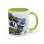 Road to Hana Mug, Maui Travel Souvenir, Bucket List Gift, Accent Ceramic Coffee Mug 11oz 15oz