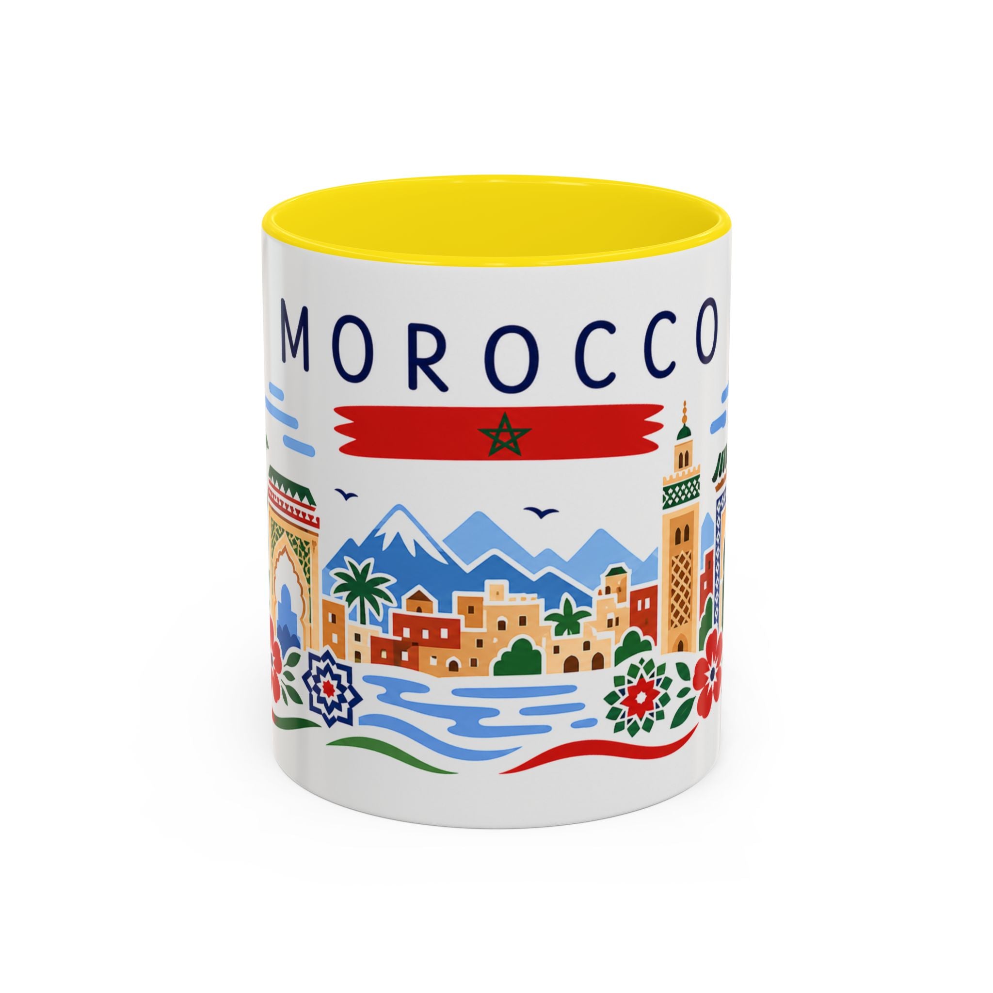 Morocco Coffee Mug | Travel Souvenir Accent Mug | Country Gift Ceramic Cup 11oz 15oz