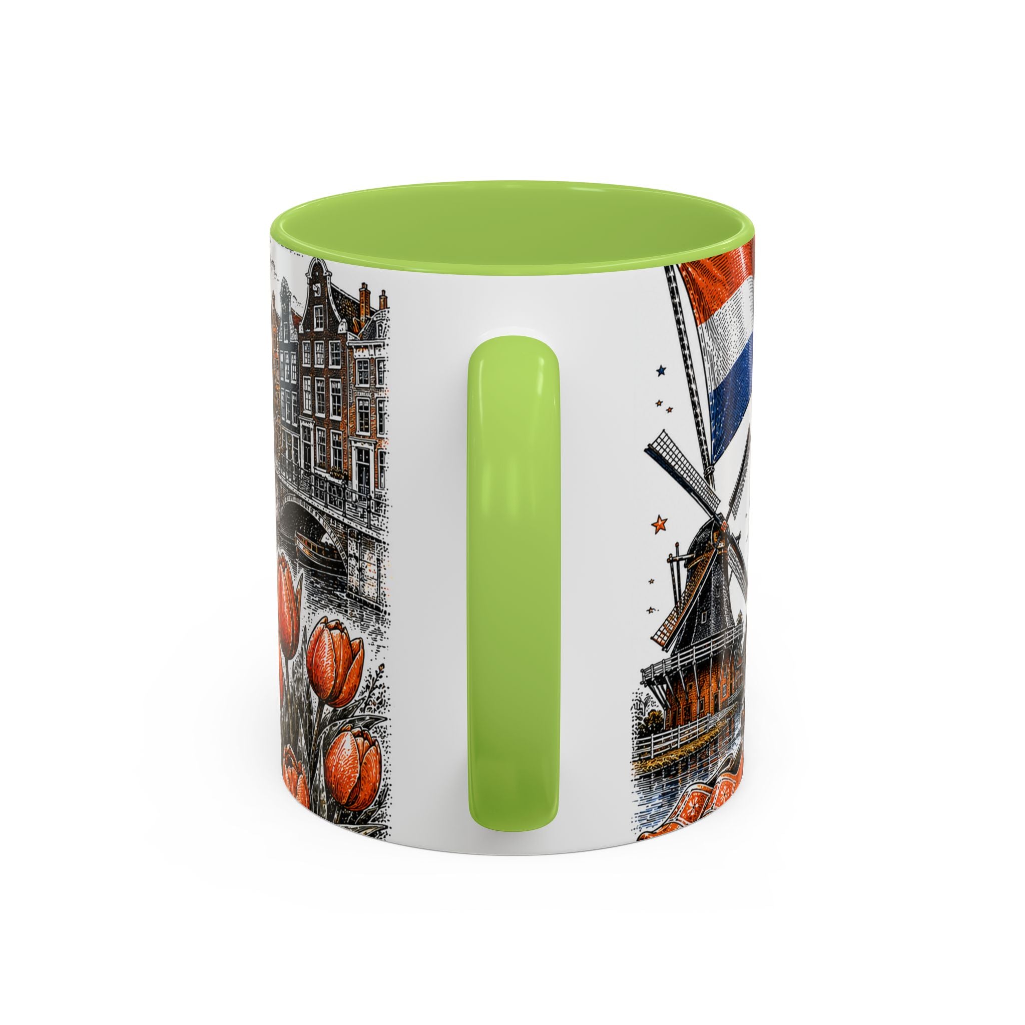 Netherlands Soccer Coffee Mug | World Cup Fan Gift | Accent Color Ceramic 11oz 15oz Match Day Cup