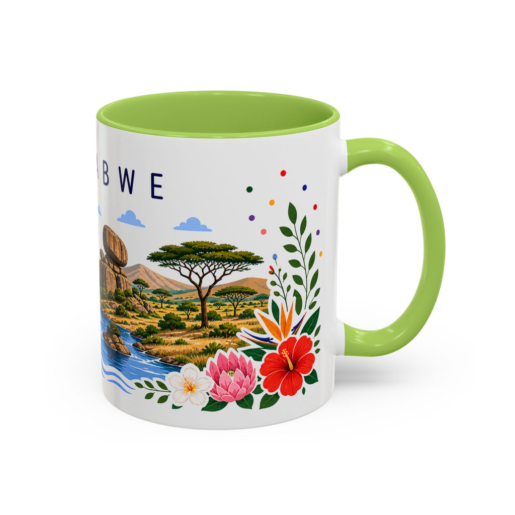 Zimbabwe Coffee Mug | Travel Souvenir Accent Mug | Place Gift Ceramic Cup 11oz 15oz